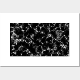 Black Marble Pattern Posters and Art